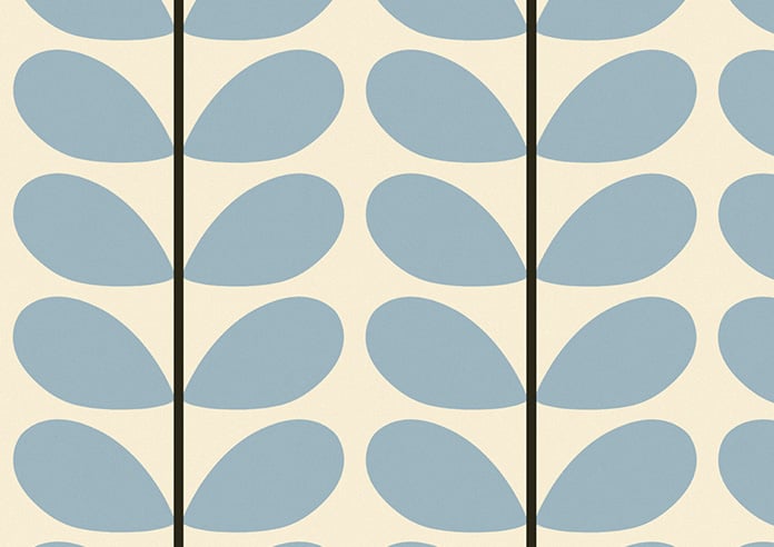 Orla Kiely Two Colour Stem, Powder Blue - Twist&Fit Roman Blind - Image 8